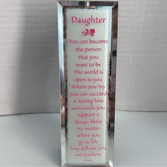 STRAVINA MIRRORED REFLECTIONS INSPIRATIONAL PLAQUE - DAUGHTER - Picture 6 of 6